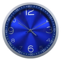 Часы настенные, круглые, синий, d=30.5 см WallC-R05P/blue